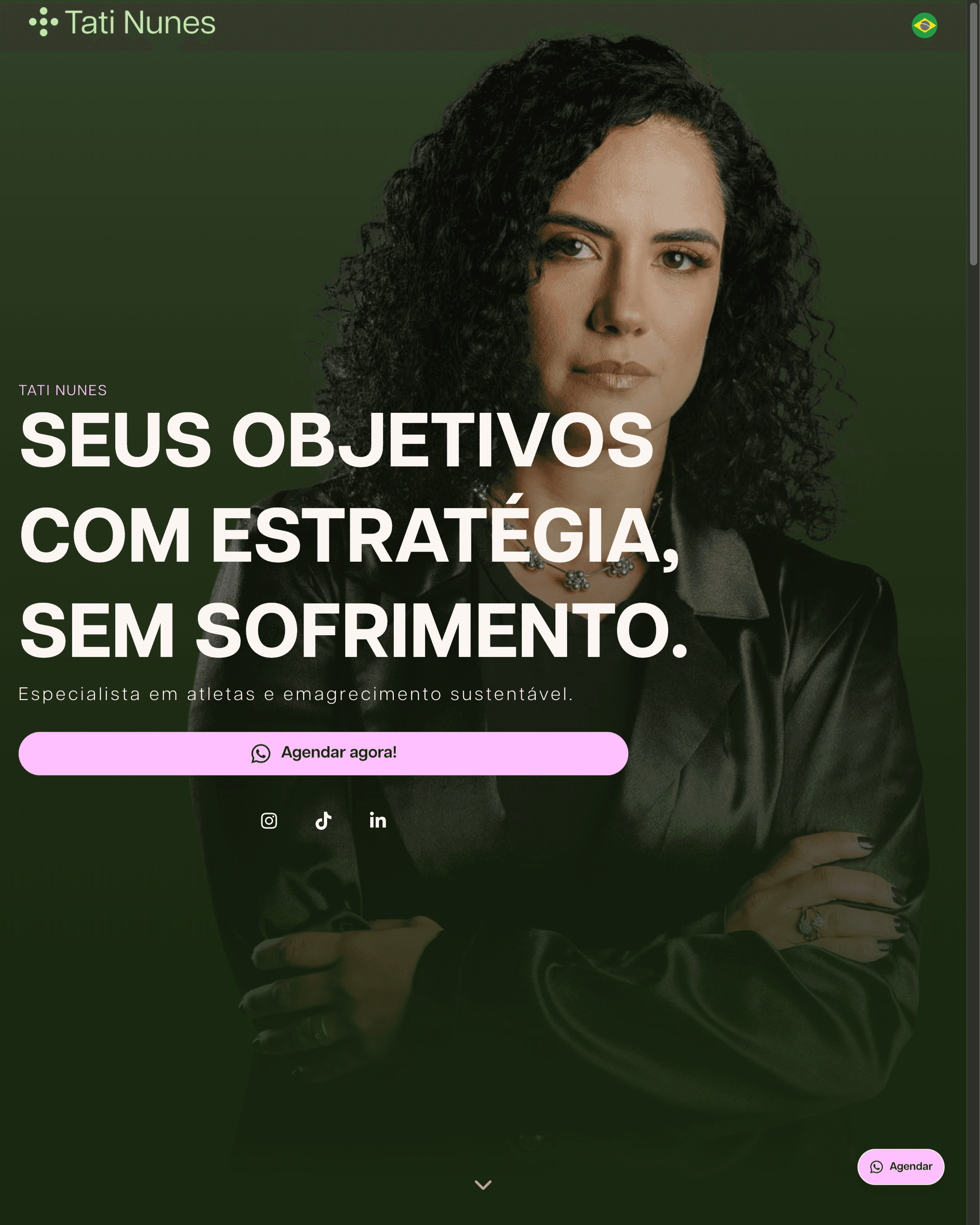 Tati Nunes Nutri - Web App